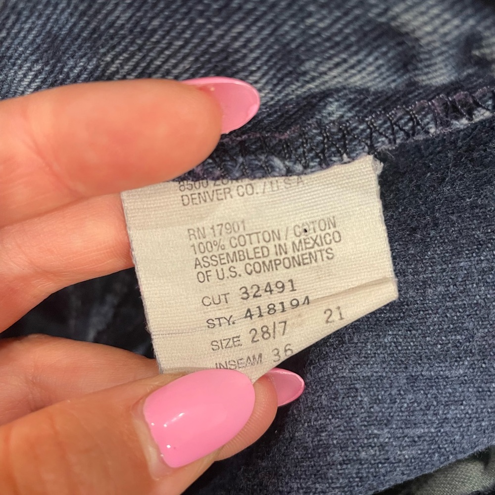 Vintage Rockies Rocky Mountain High Waisted Jeans Size 28 - Picture 12 of 13